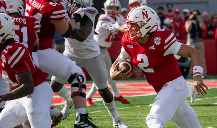 Adrian Martinez touchdown run 2021 Ohio State third quarter USATSI_17106953